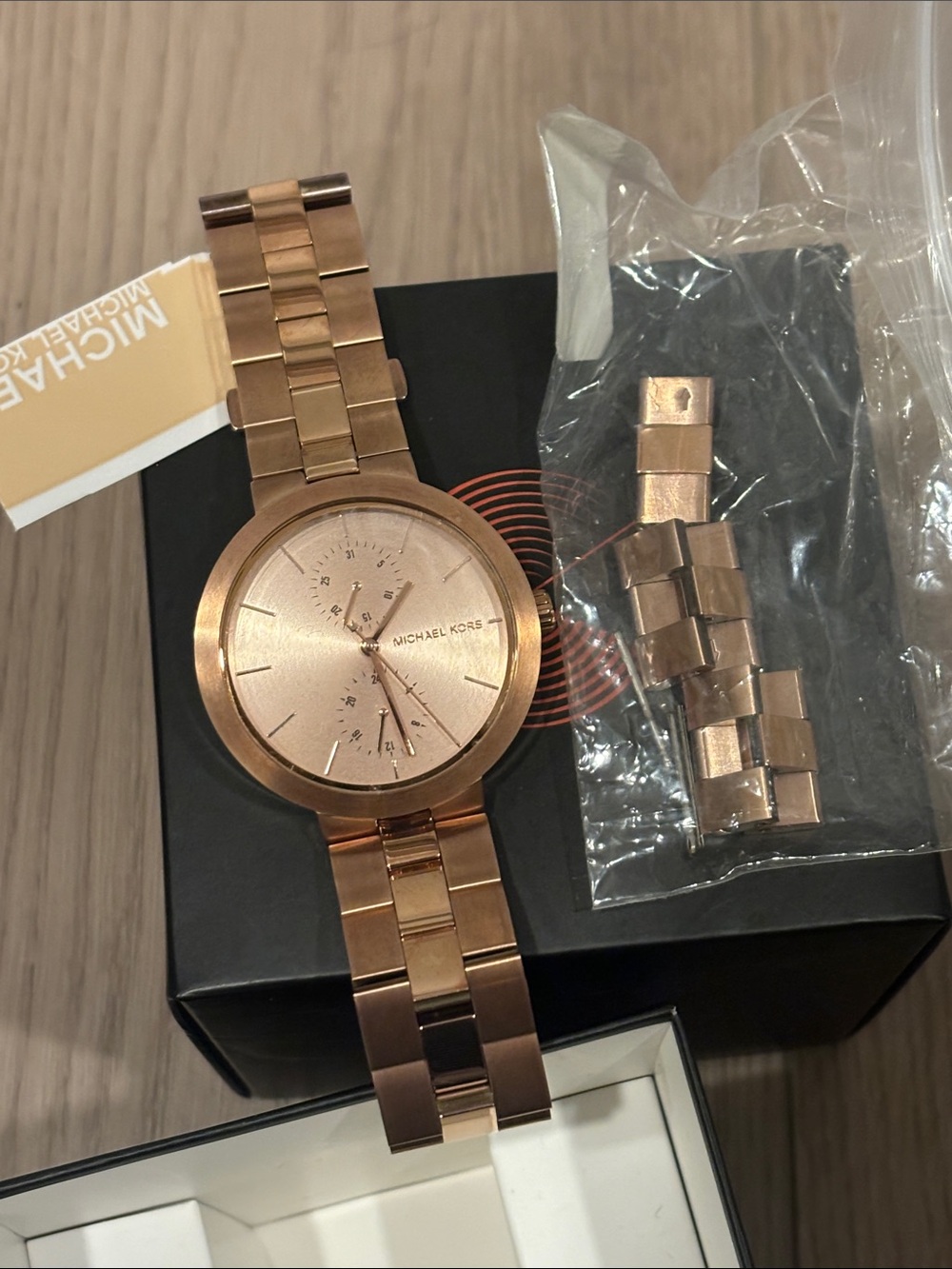 Michael Kors Rose Gold Stainless Steel Bracelet Watch